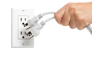 Smart plug reducing energy waste